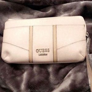 Baby pink Guess clutch